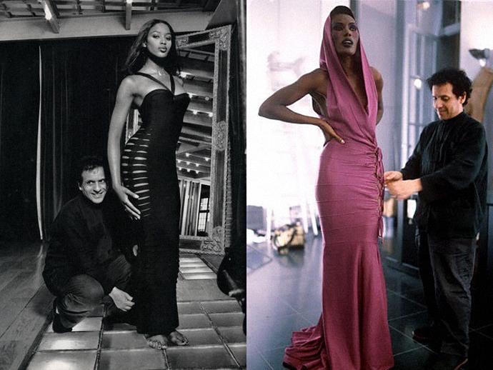 Azzedine Alaia during work