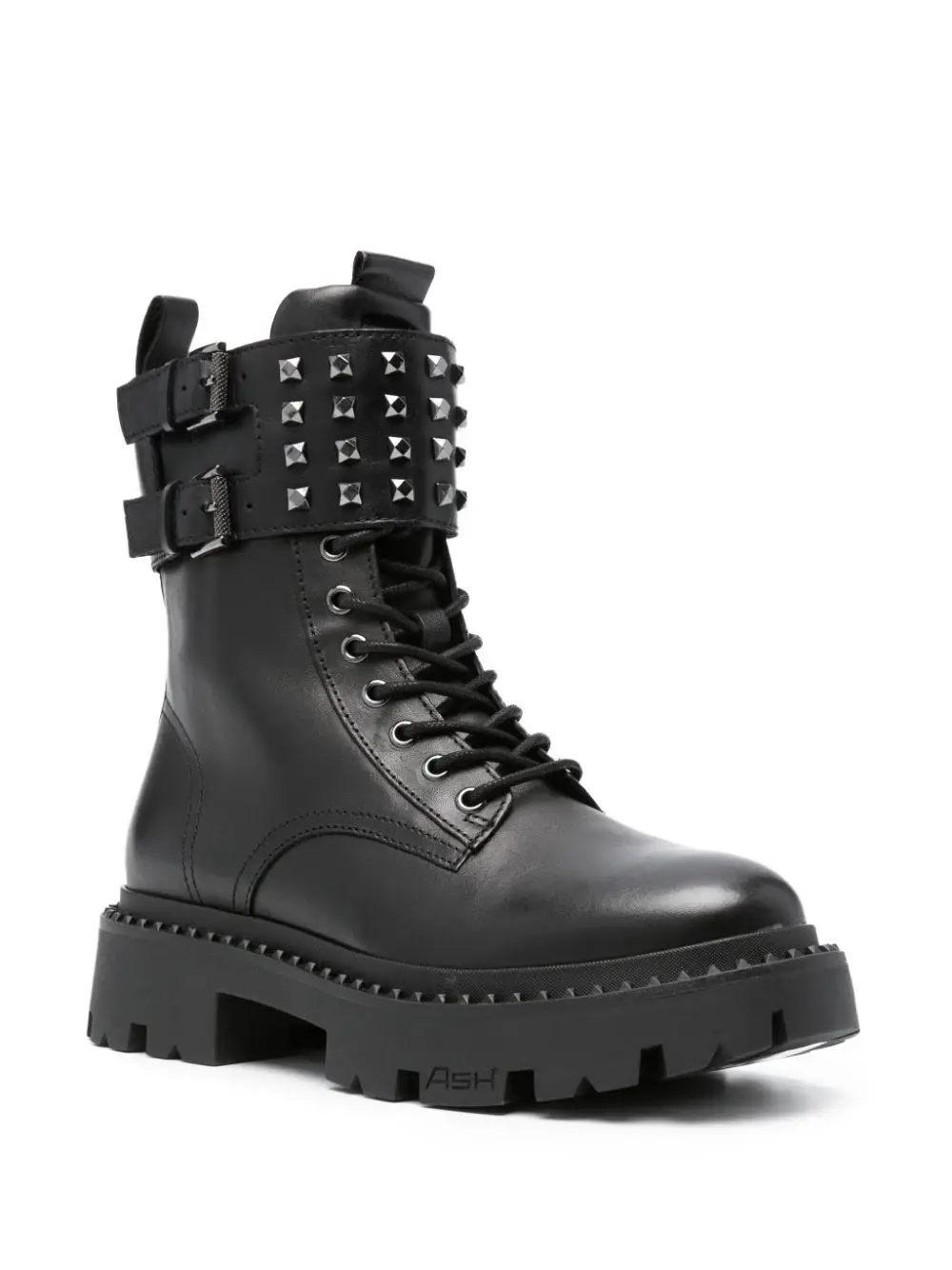 Ash Gun Stud 50mm combat boots