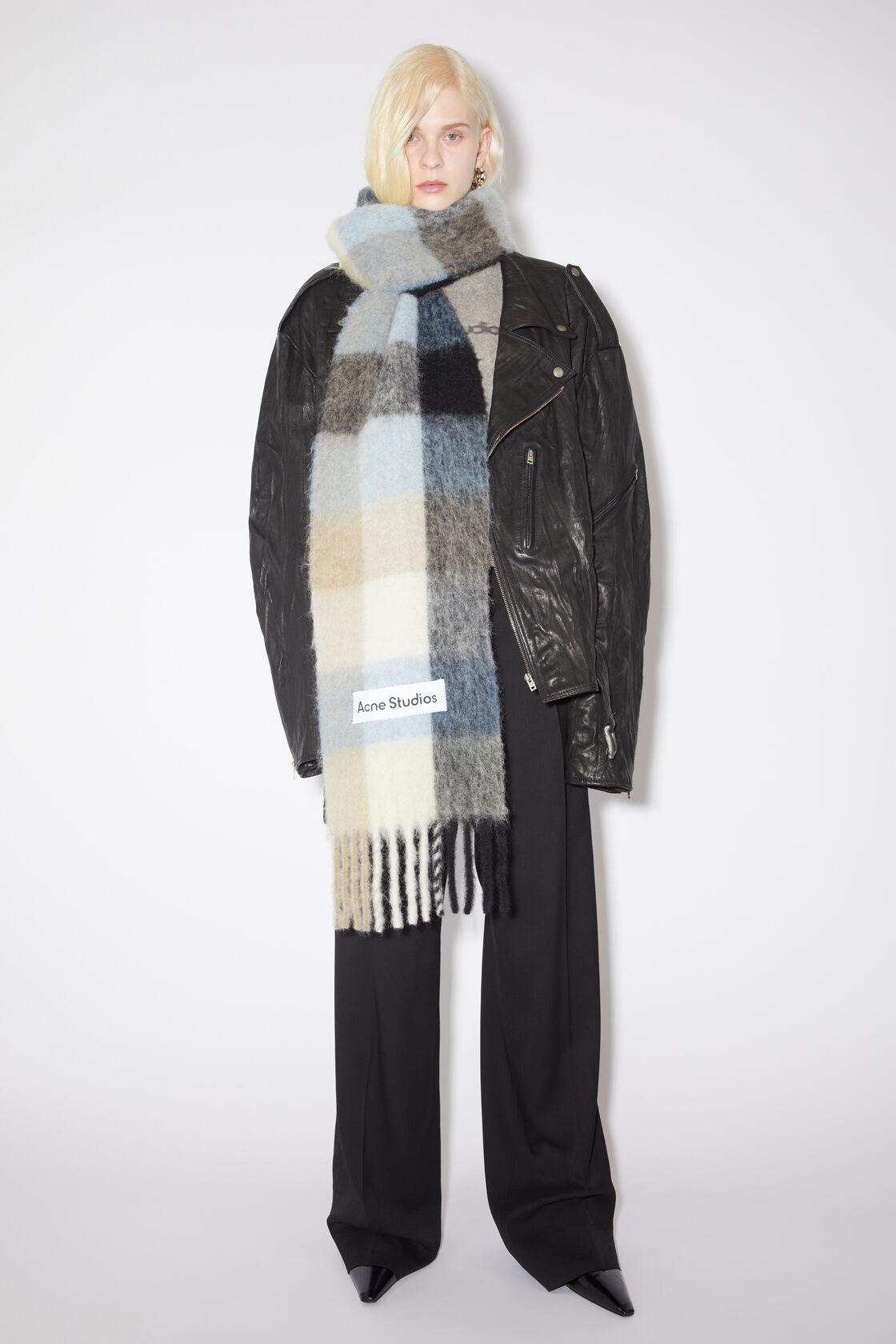 Acne Studios Mohair checked scarf