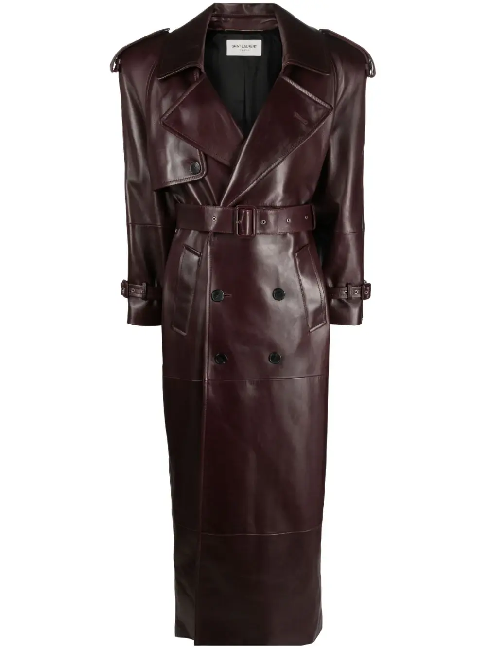 Saint Laurent leather trench coat