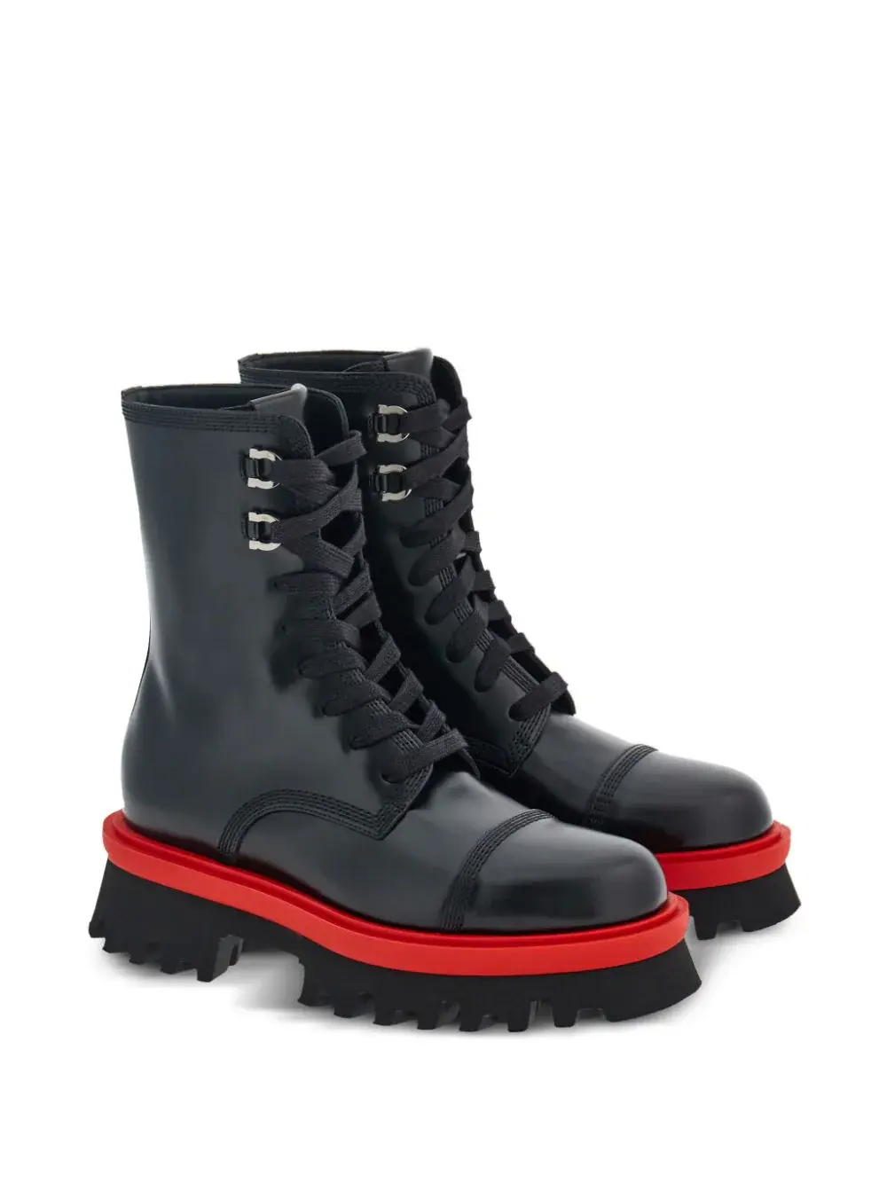 Ferragamo chunky combat boots