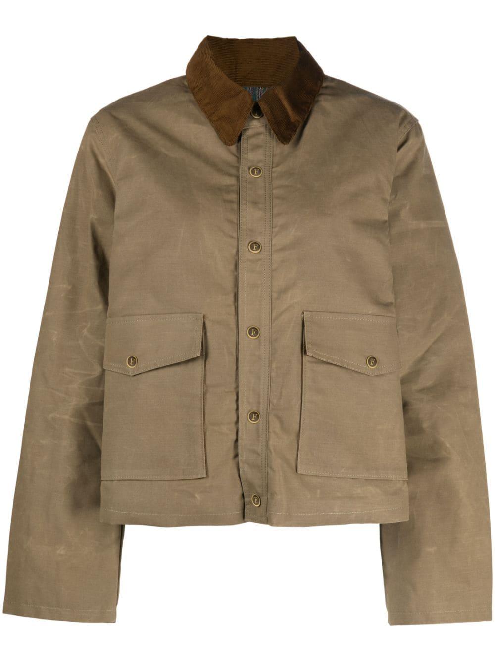 Fortela Fleur coated cotton jacket