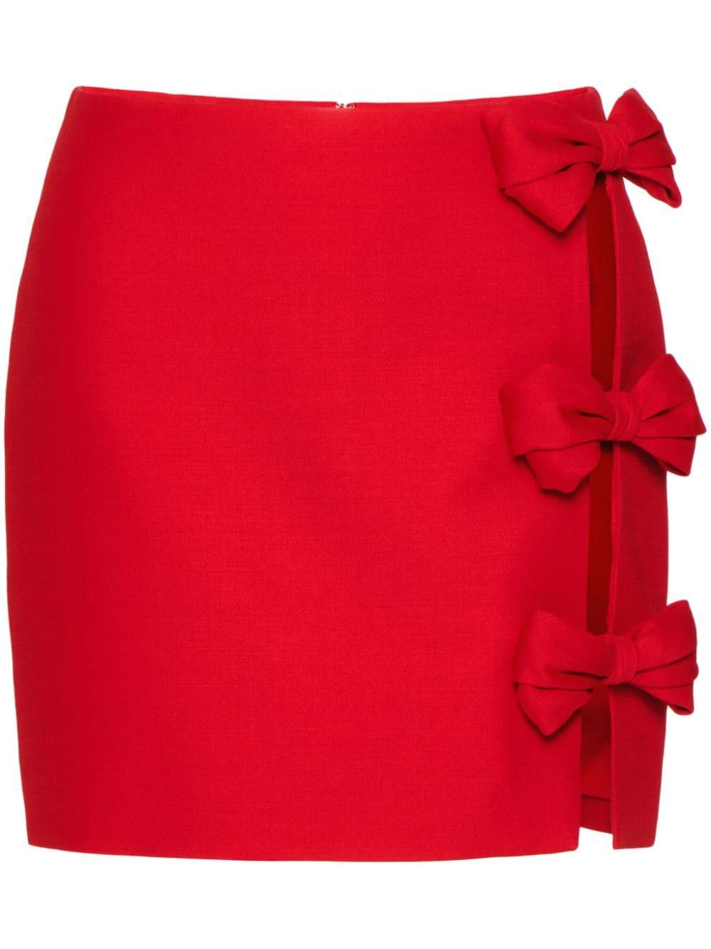 Valentino Garavani Crepe Couture bow-detail miniskirt