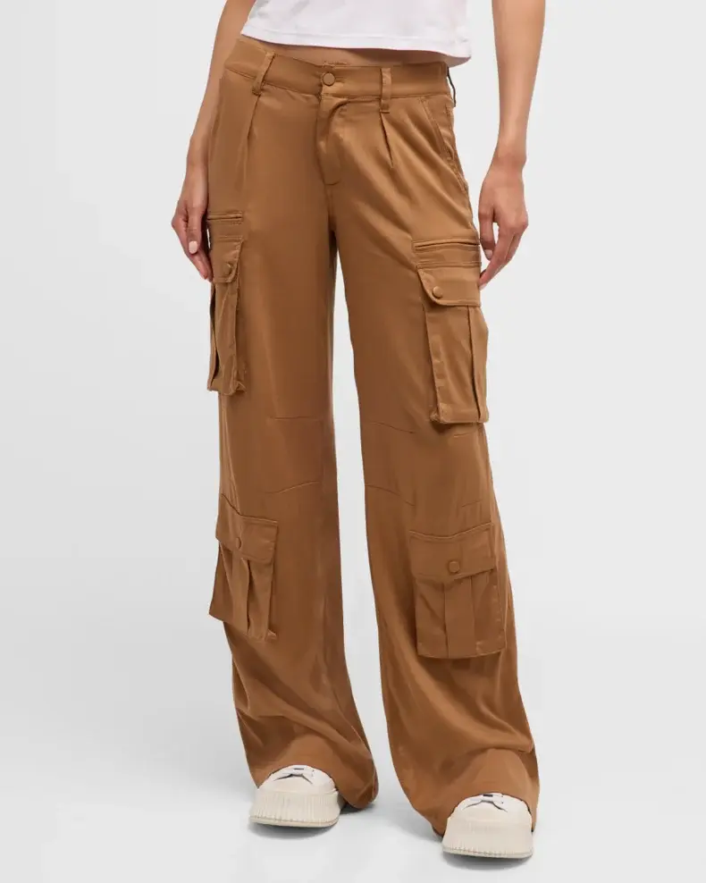 ALICE + OLIVIA Joette Low-Rise Twill Cargo Pants