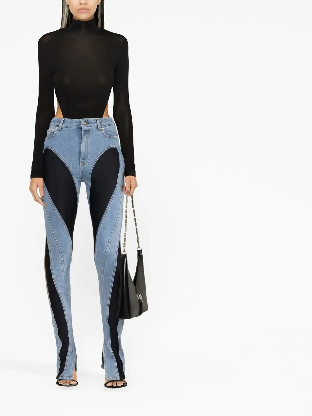 Mugler two-tone Skinny Jeans