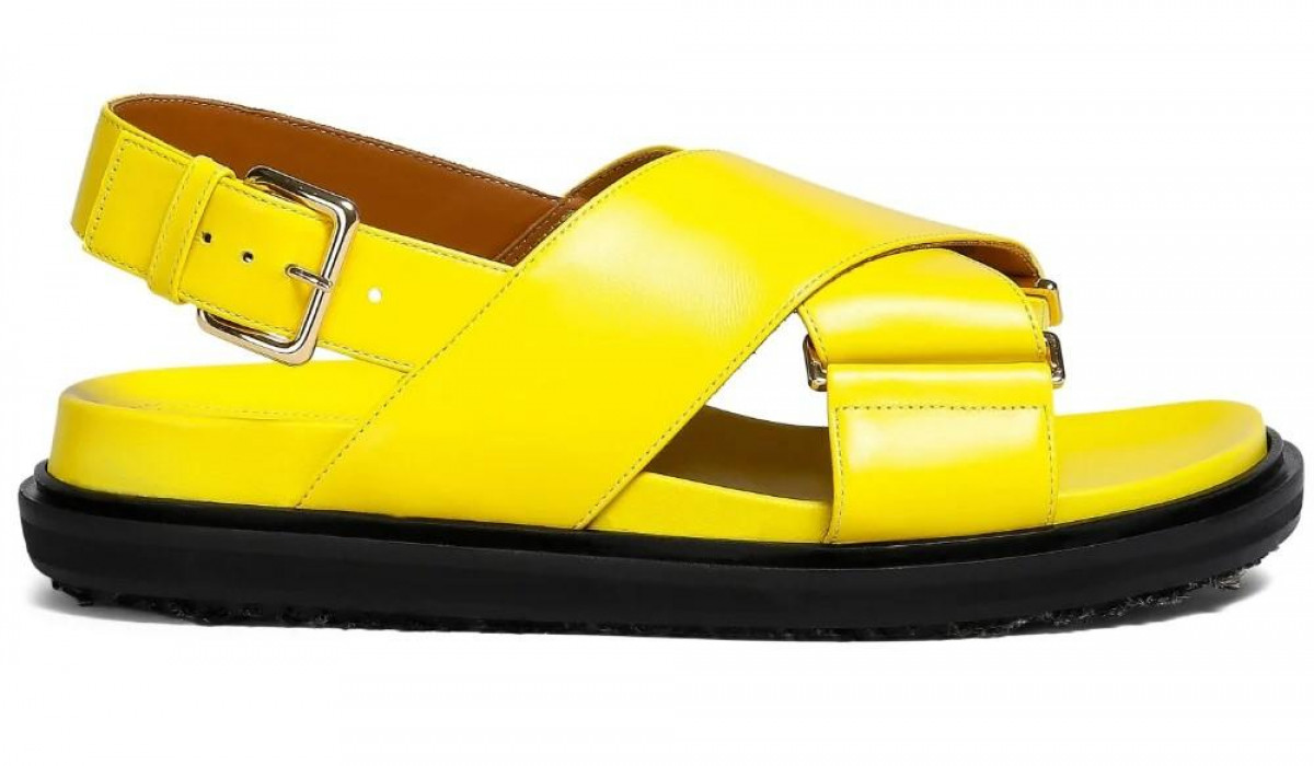 Yellow sandals for mid-September